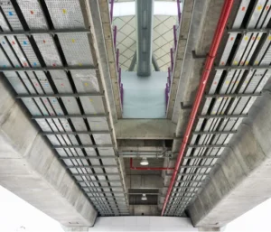 Bridge construction - steel decking application